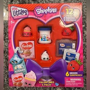 Shopkins real littles valentines box new